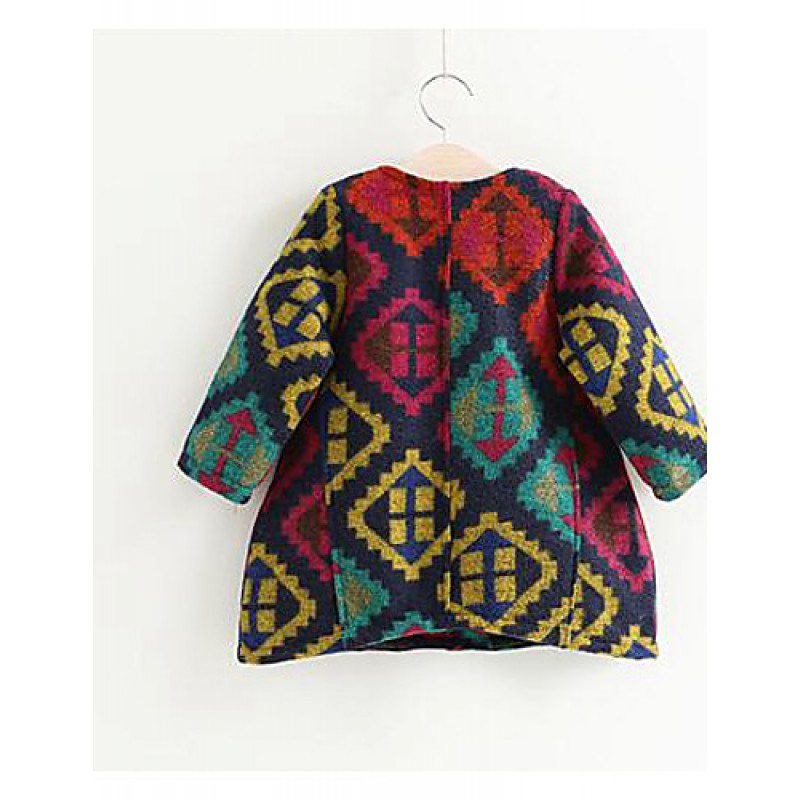 Girl Casual/Daily Patchwork Blouse,Cotton Winter / Fall  