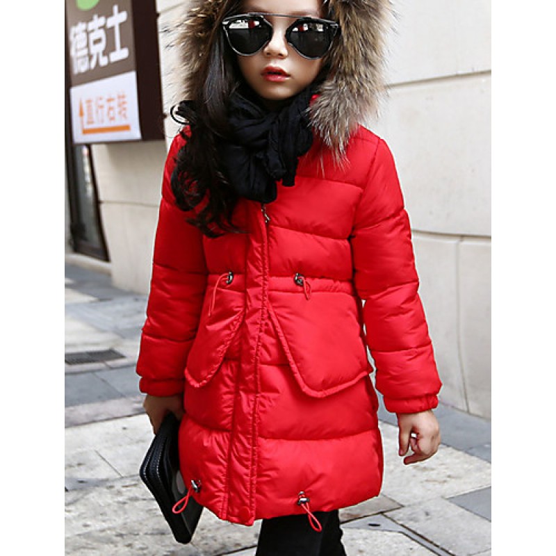 Girl Casual/Daily Solid Suit & BlazerCotton Winter Long Sleeve  