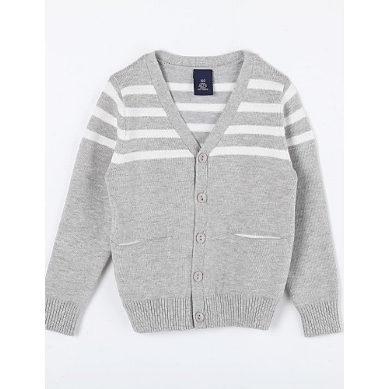 Boy's Casual/Daily Striped Sweater & CardiganCotto...