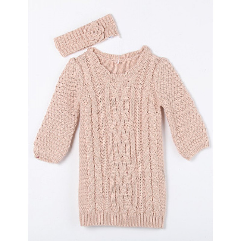 Casual/Daily Solid Sweater & Cardigan,Cotton Fall ...