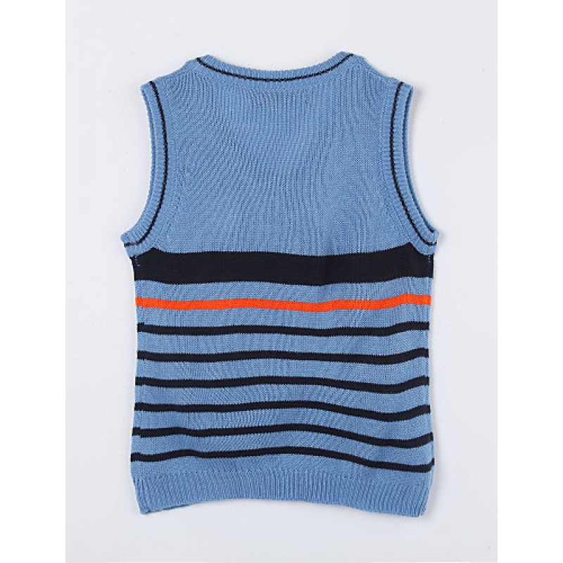 Boy's Casual/Daily Color Block Sweater & CardiganCotton Fall Blue  
