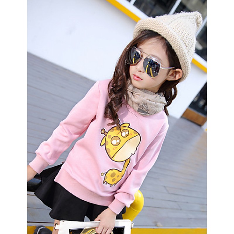 Girl Casual/Daily Print Blouse,Cotton Winter / Fall Long Sleeve  