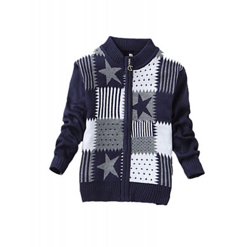 Boy's Casual/Daily Print Sweater & CardiganCashmer...